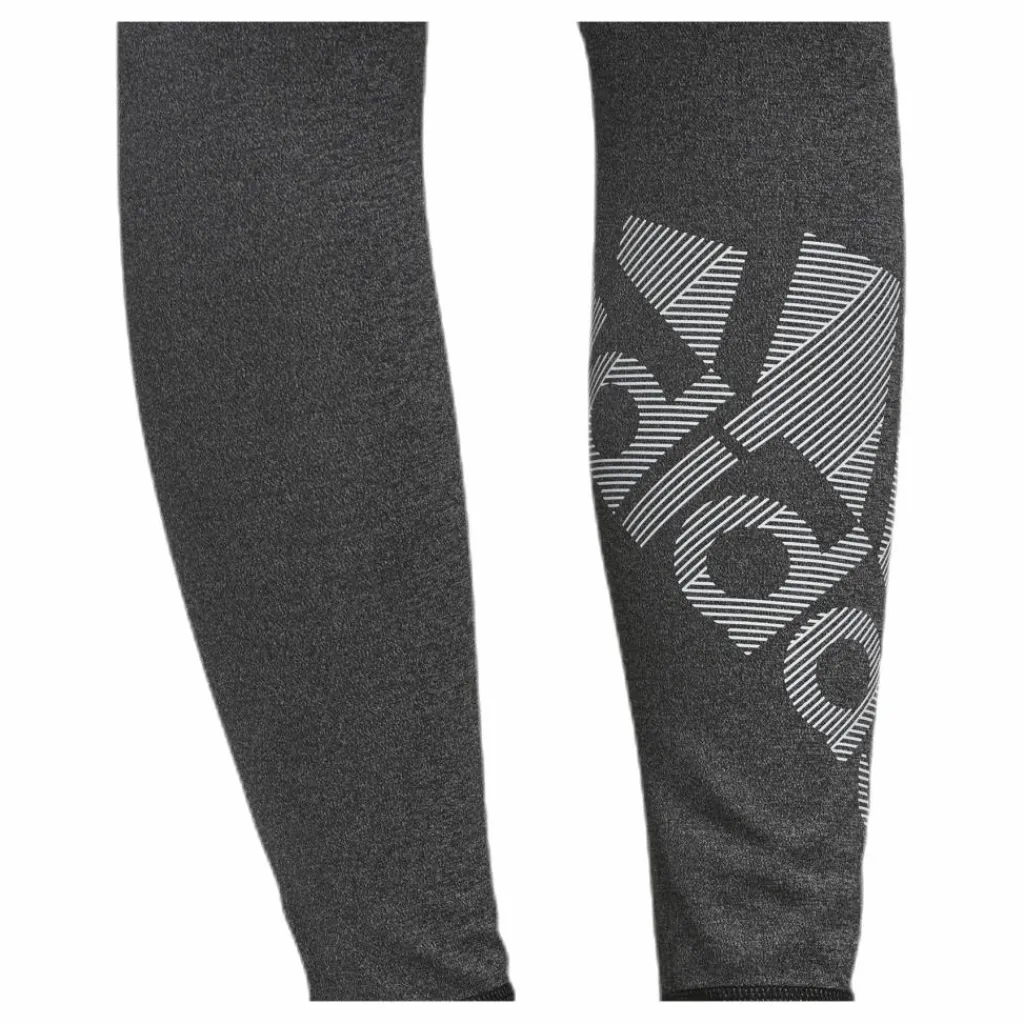adidas Alphaskin Bos Long Tight White/Black Grå Hot
