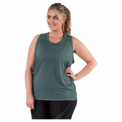 BLACC Alya Plus Size tank Green Grön Discount