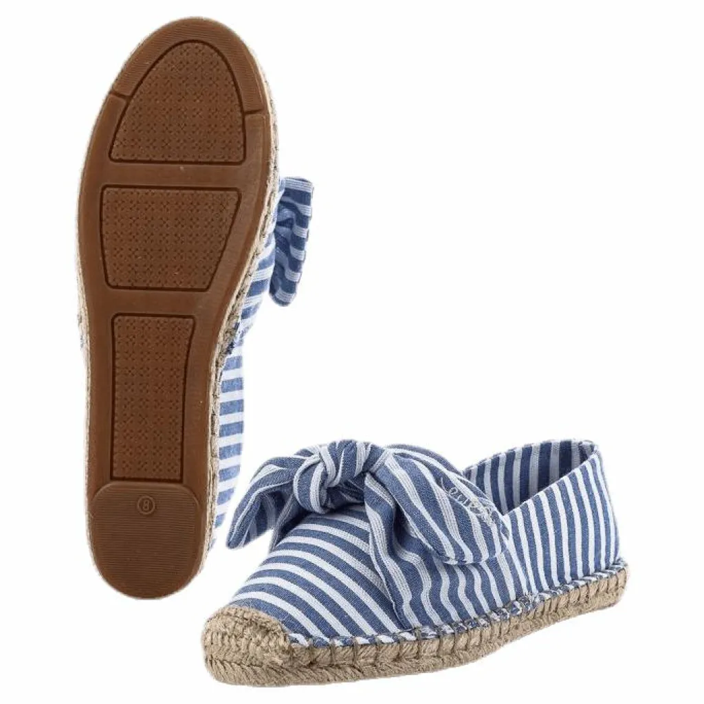 Svea Amanda Knot Espandrillo Blue/White Blå och Vit Sale