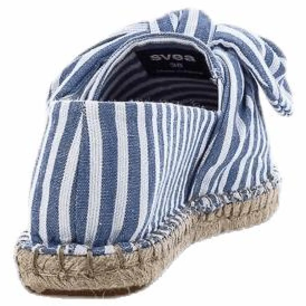 Svea Amanda Knot Espandrillo Blue/White Blå och Vit Sale
