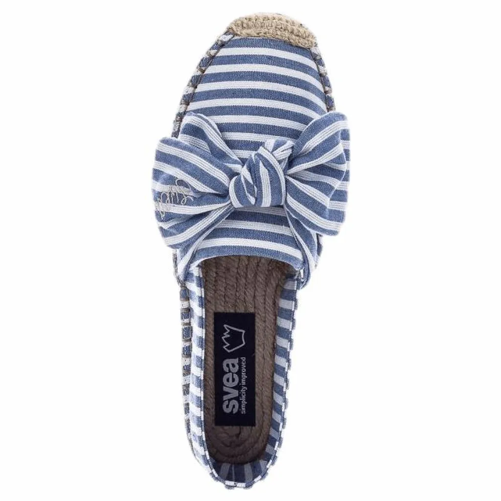Svea Amanda Knot Espandrillo Blue/White Blå och Vit Sale