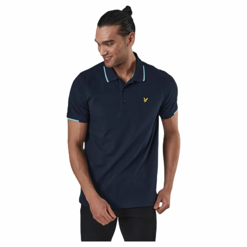 Lyle & Scott Andrew Polo Blue Blå Sale
