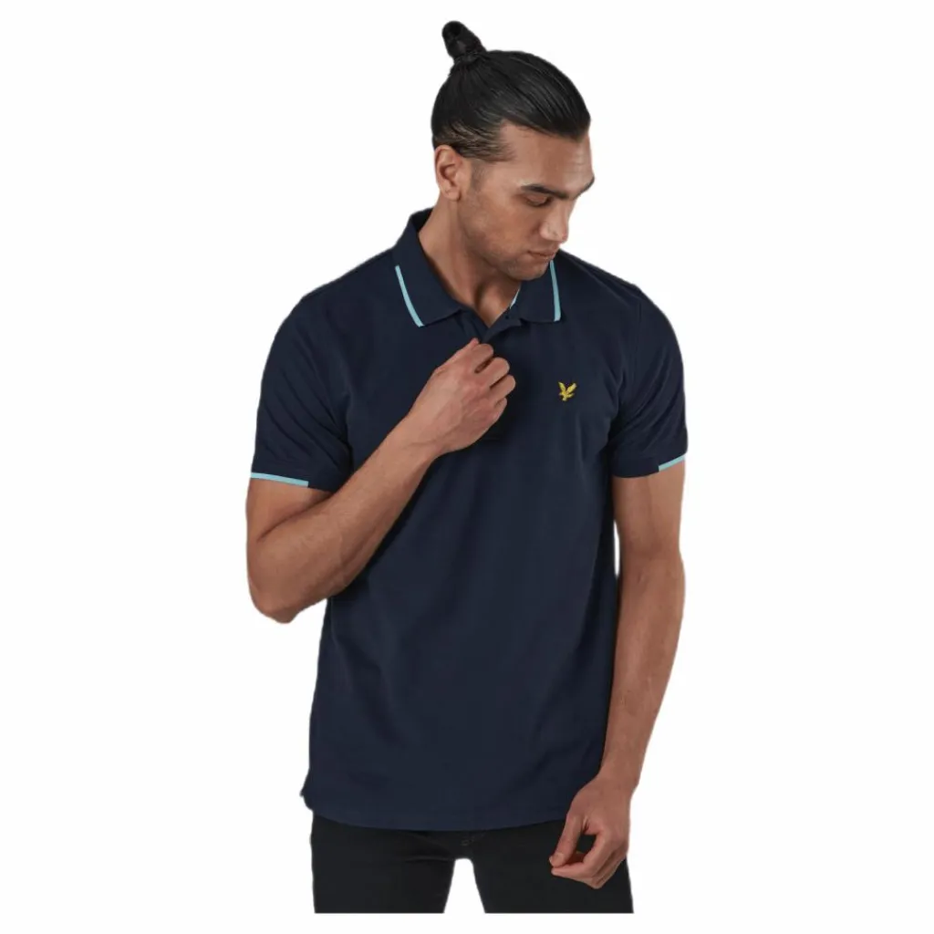 Lyle & Scott Andrew Polo Blue Blå Sale