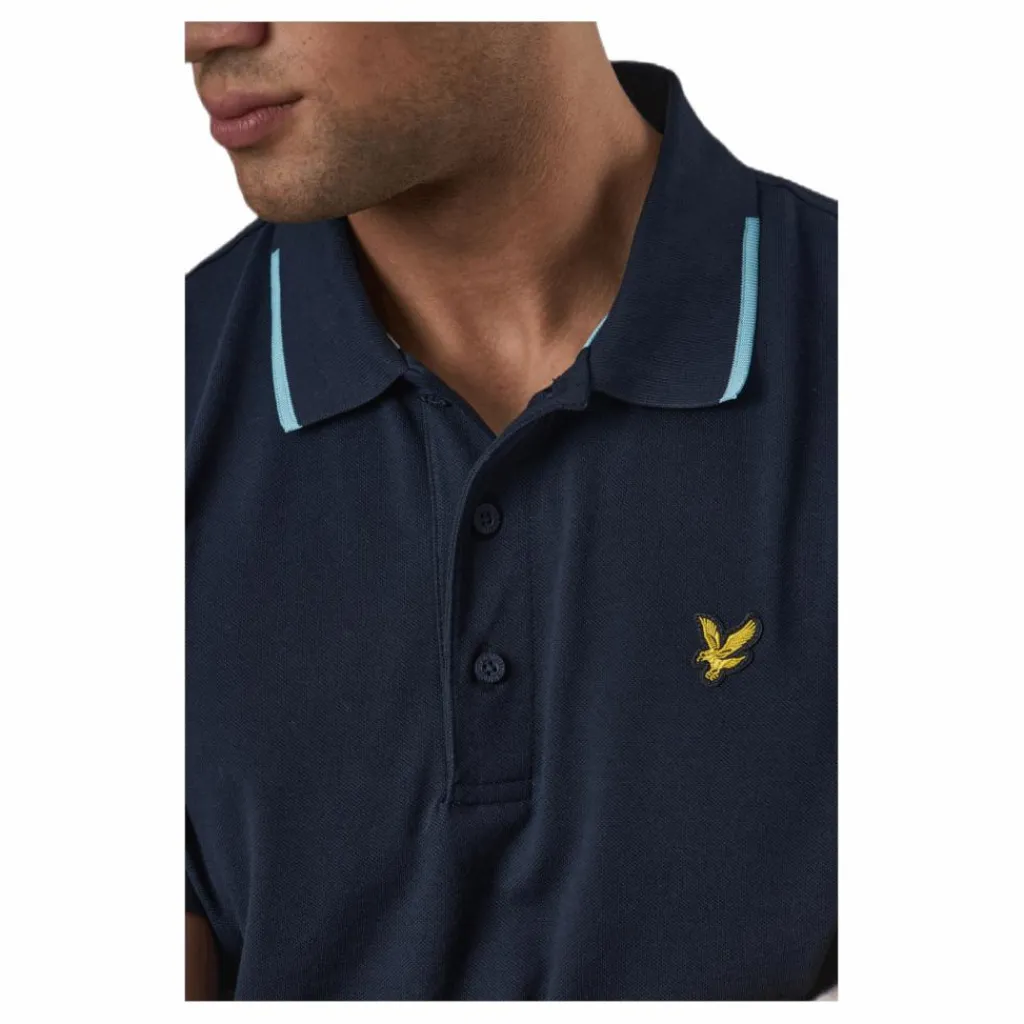 Lyle & Scott Andrew Polo Blue Blå Sale