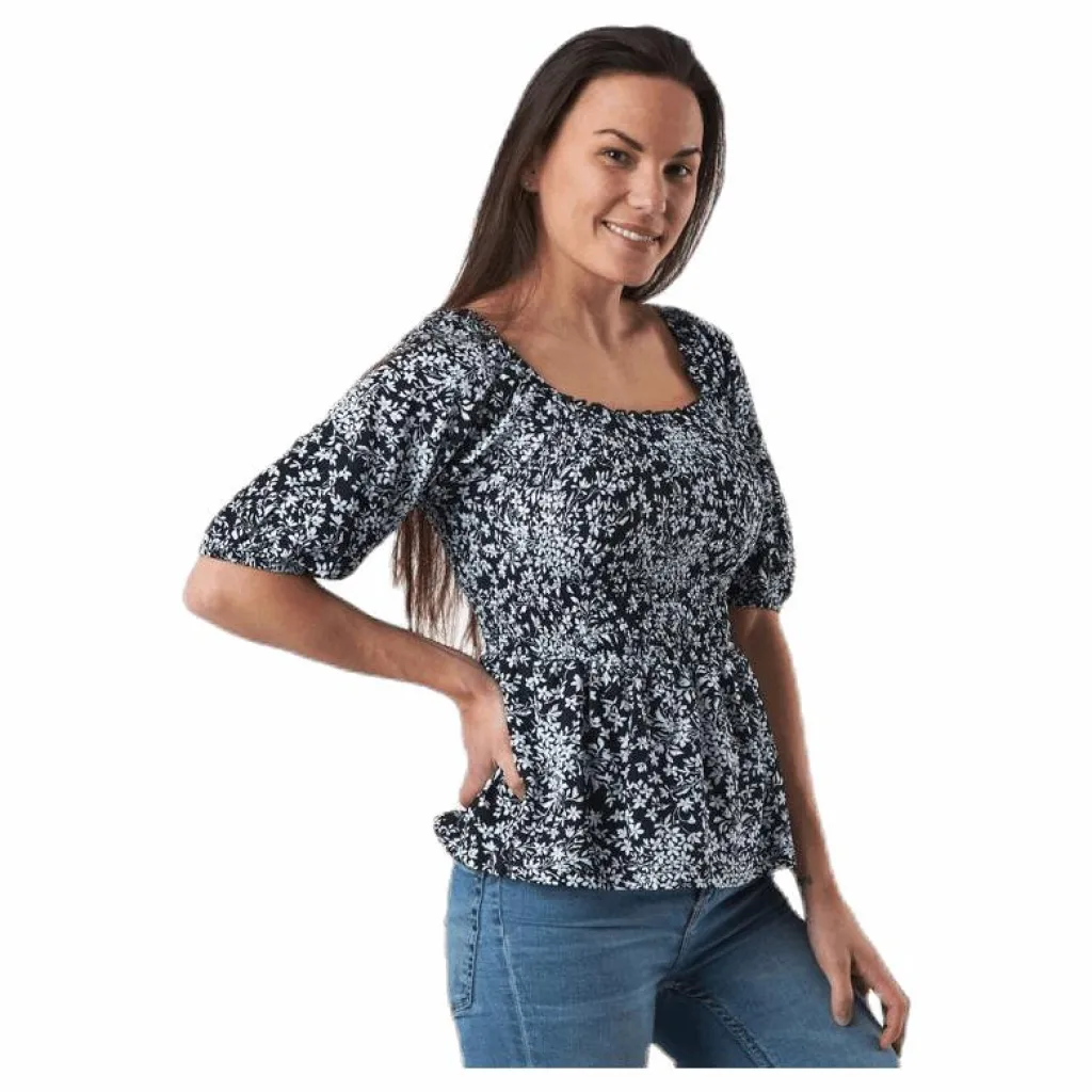 Anthea Ss Top Blue*Pieces New