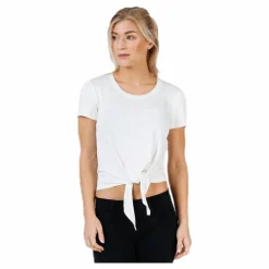 Only Arli S/S Knot Top White Vit Clearance