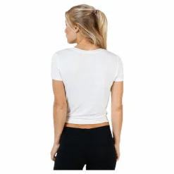 Only Arli S/S Knot Top White Vit Clearance