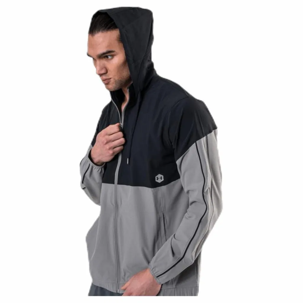 Under Armour Athlete Recovery Woven Warm Up Top Green Grön Online