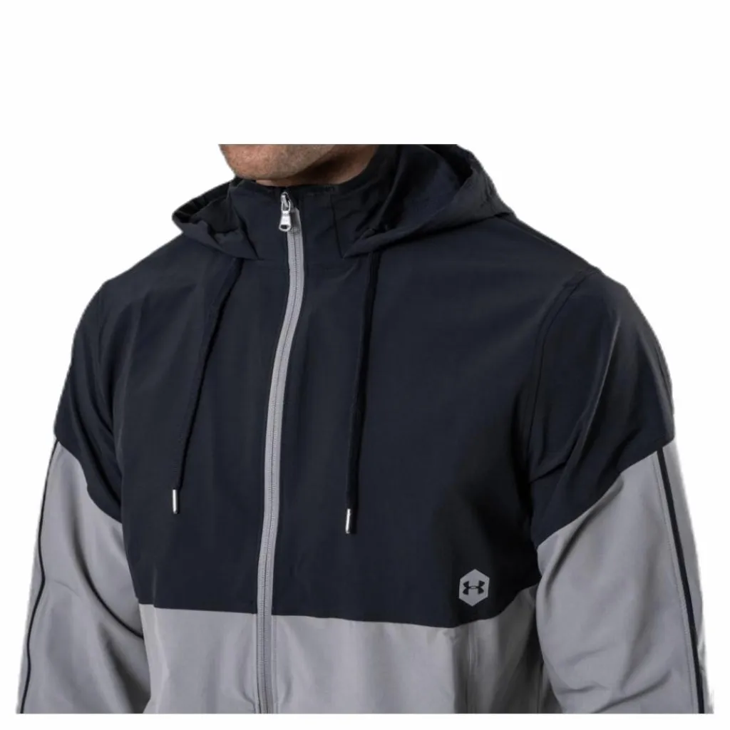 Under Armour Athlete Recovery Woven Warm Up Top Green Grön Online