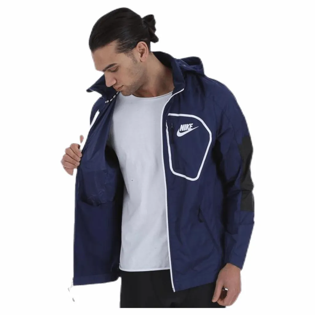 Nike AV15 Woven Jacket Blue/Black Blå Online
