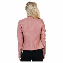 Only Ava Faux Leather Biker Otw Pink Rosa Sale