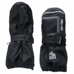 Baby Zip Long - Mitten 0-5 Years Black*Hestra Hot