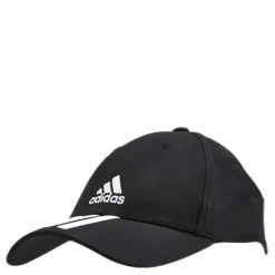adidas Baseball 3 Stripes Cap Cotton Twill Black / White / White Svart Best