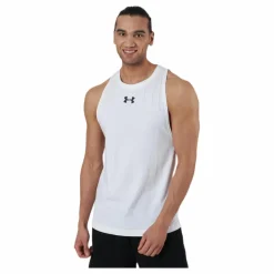 Under Armour Baseline Cotton Tank White Vit New