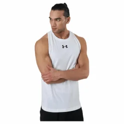 Under Armour Baseline Cotton Tank White Vit New