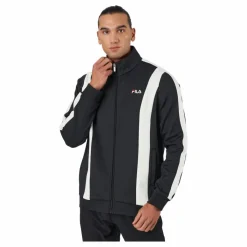 Fila Bastia Regular Track Jacket 83116 - Moonless Night-egret Blå Clearance