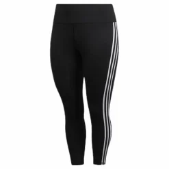 Believe This 2.0 3 Stripe 7/8 Tight Plus Size Black / White*adidas Online