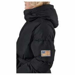 Beltet Short Padded Hood Jacke Black*Svea Outlet