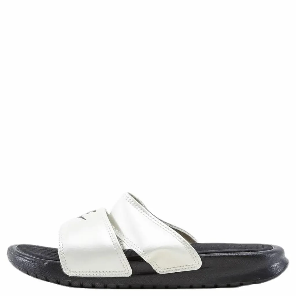 Nike Bennassi Duo Ultra Slide White/Black/Grey Svart Hot