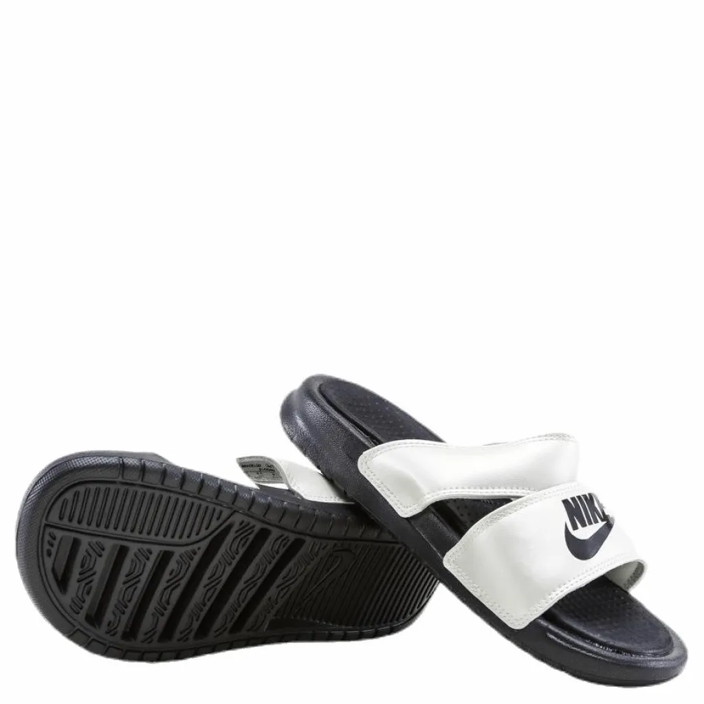 Nike Bennassi Duo Ultra Slide White/Black/Grey Svart Hot