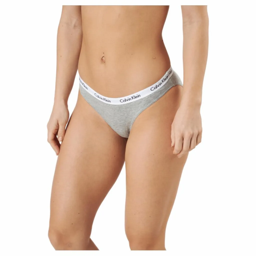 Calvin Klein Bikini 3pk Coral Cor/cyber Green/grey Beige New