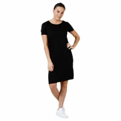 Pieces Billo Ss Dress Black Svart Outlet