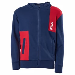 Fila Bingöl Jacket With Hood 53002 - Medieval Blue-true Red Blå New