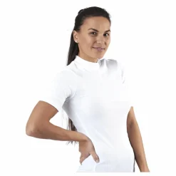 Pieces Birdie Ss T-Neck White Vit Clearance