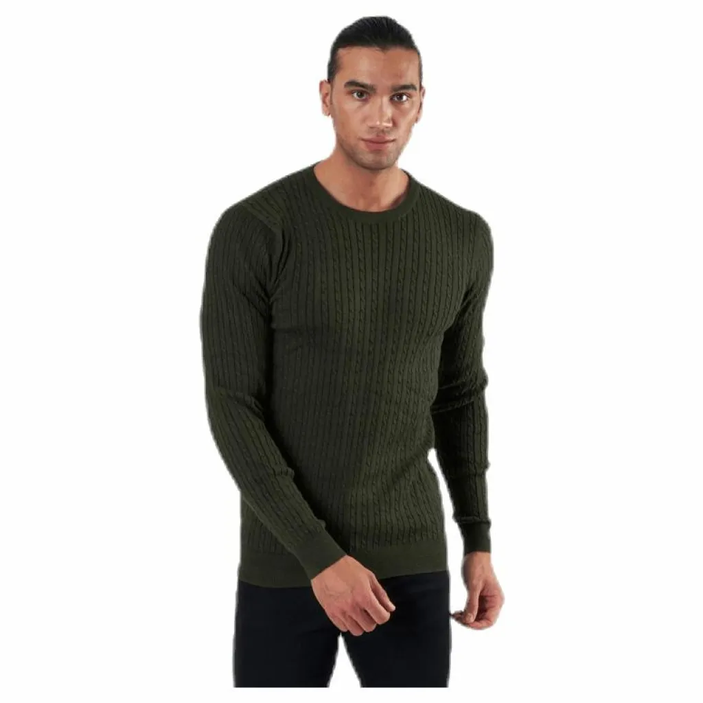 Blacamp Cable Knit Crew Neck Black*Jack & Jones New