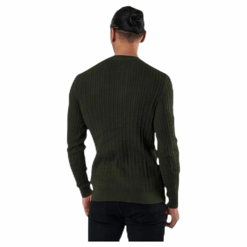 Blacamp Cable Knit Crew Neck Black*Jack & Jones New