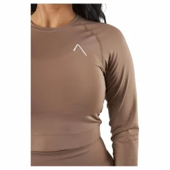 Recy Long Sleeve Top Taupe Grey*BLACC Hot
