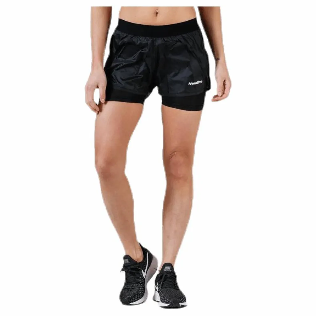Newline Black 2-Lay Shorts Black Svart