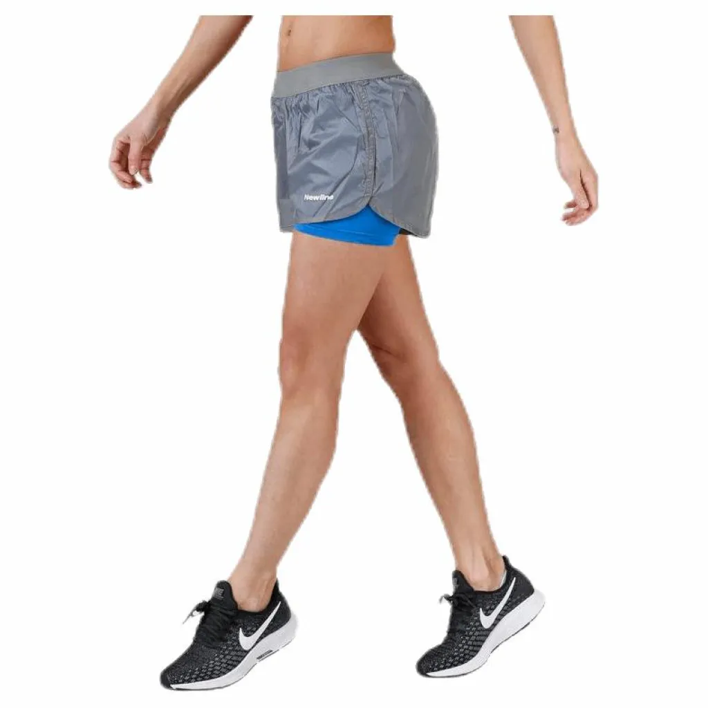 Newline Black 2-Lay Shorts Grey Grå