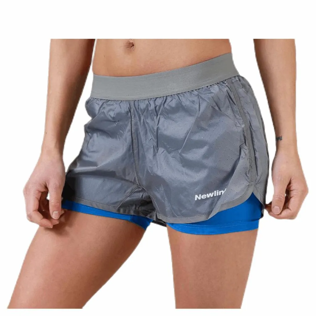 Newline Black 2-Lay Shorts Grey Grå