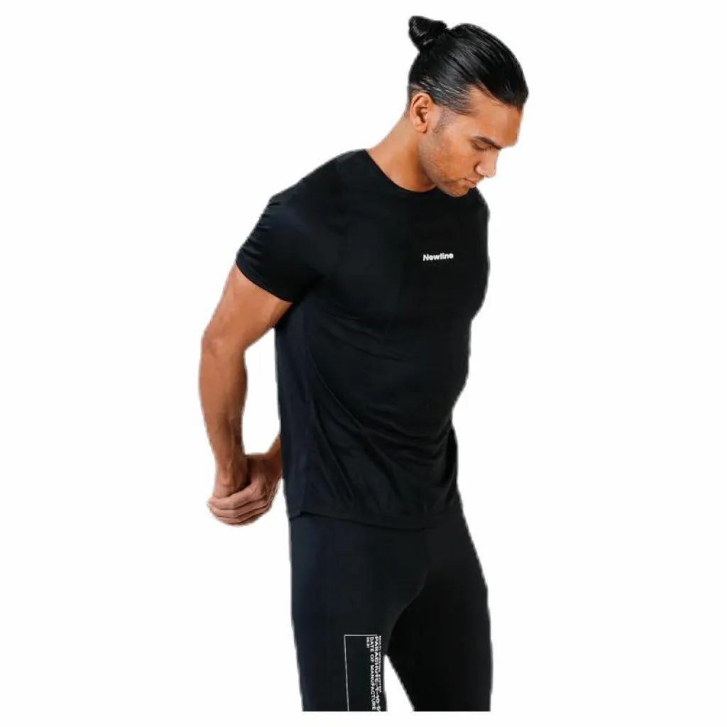 Newline Black Tech Tee Black Svart Hot