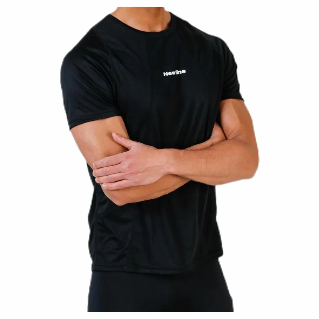 Newline Black Tech Tee Black Svart Hot