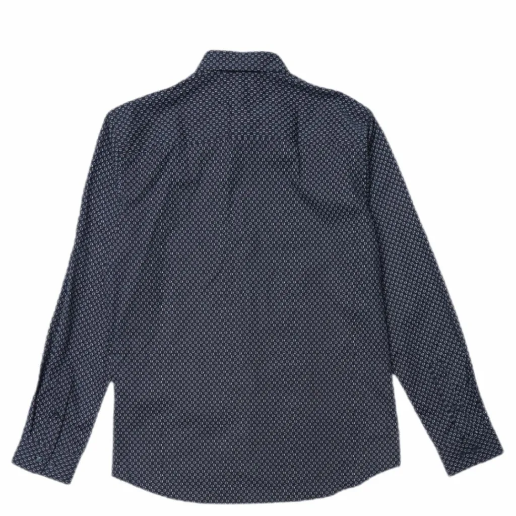 Jack & Jones Blackpool Stretch Shirt L/s Mecca Orange Svart Discount
