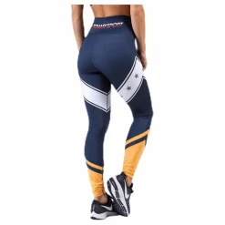 Tommy Hilfiger Sport Block Legging Stars Full Length Blue Blå Best