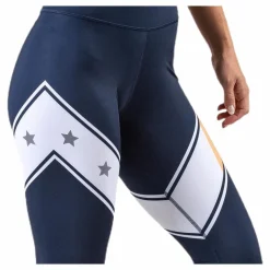 Tommy Hilfiger Sport Block Legging Stars Full Length Blue Blå Best