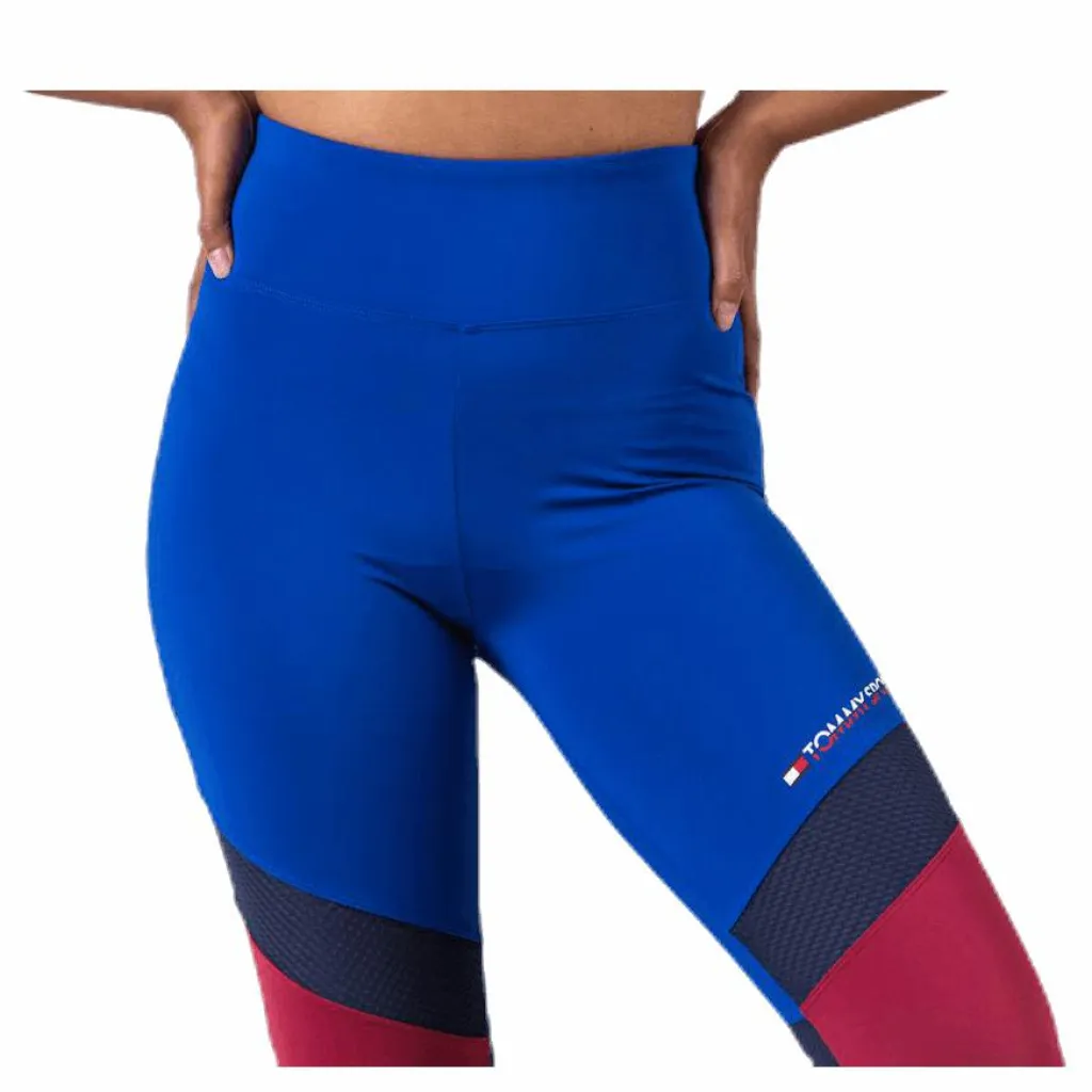 Blocked Legging Full Length Blue*Tommy Hilfiger Sport Best