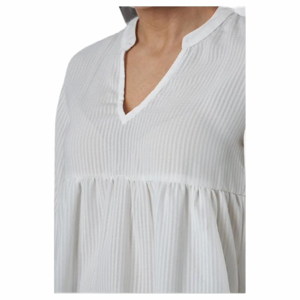 Bloom 3/4 Top Wvn White*Only Hot