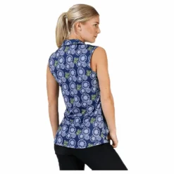 Blossom Sleeveless Polo Blue/Patterned*Puma Golf