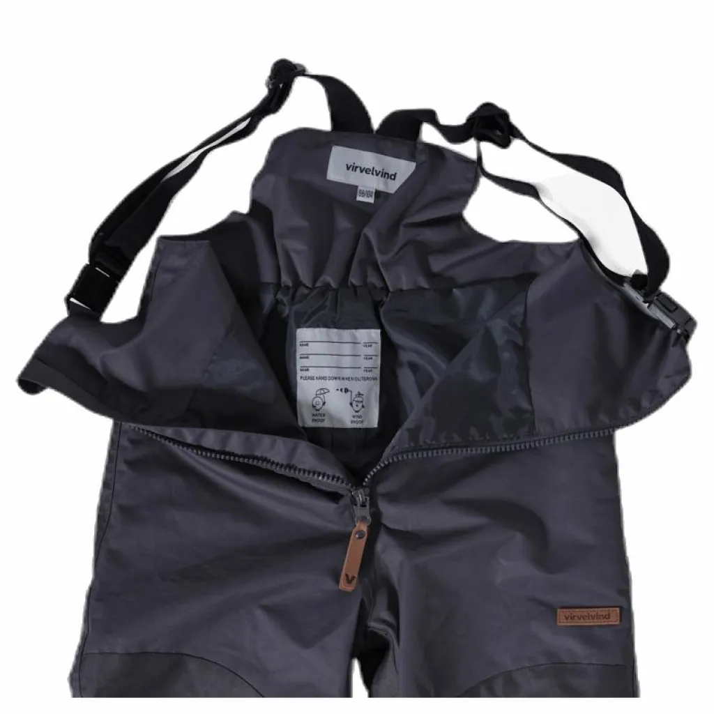 Virvelvind Blåsig Bib Pant Grey Grå Best