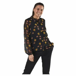 Blume Ls Shirt Black*Pieces