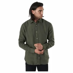 Bluplain Linen Shirt L/s Svart*Jack & Jones Sale