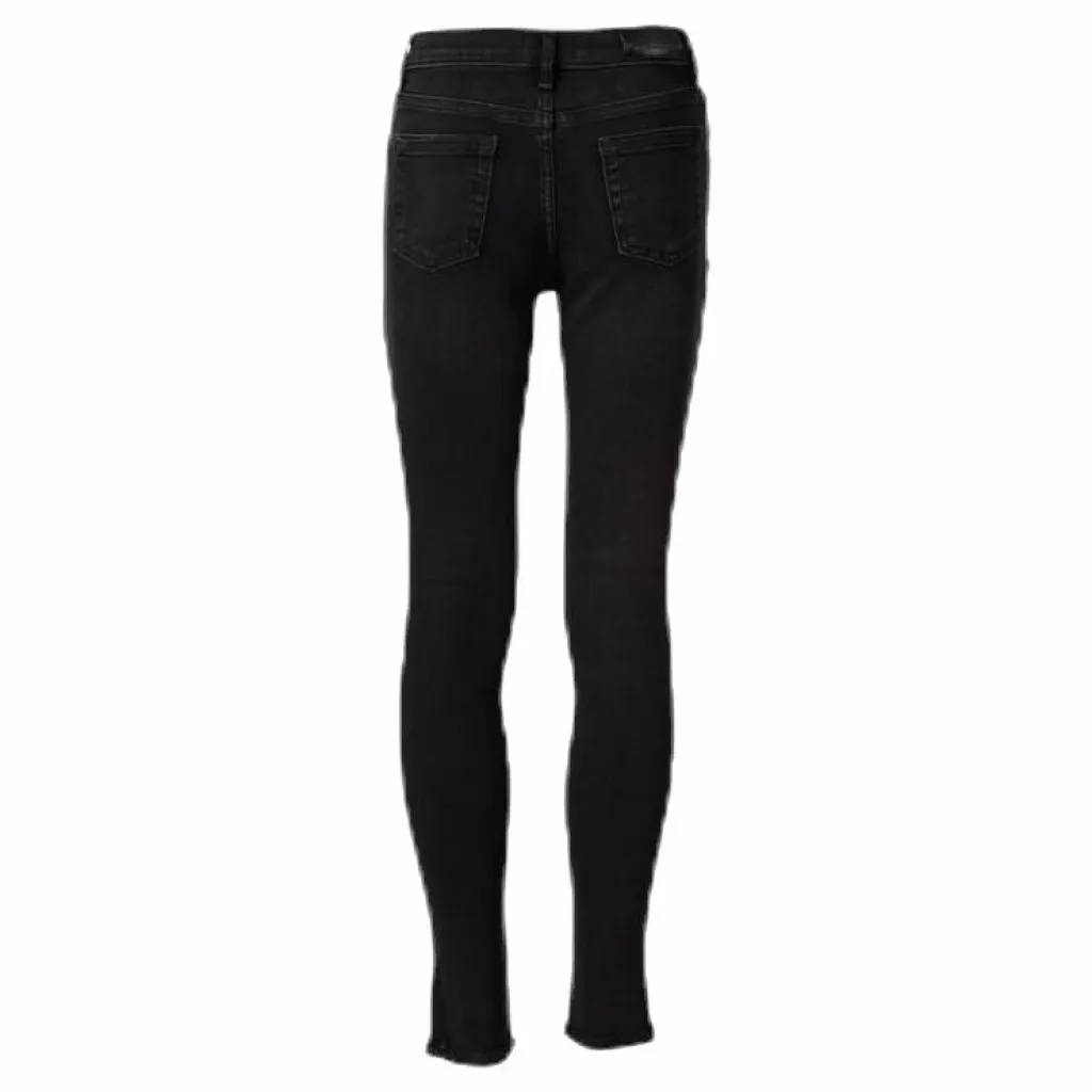 Kids Only Blush Skinny Raw Jeans Black Svart Clearance