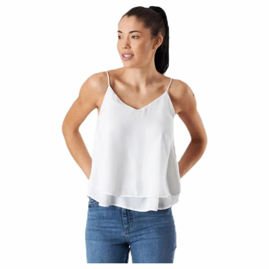 Pieces Bodil Slip Top White Vit Online