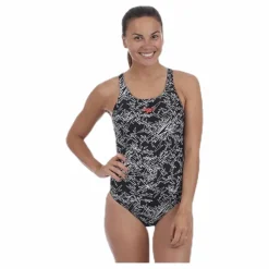 Speedo Boom Allover Muscleback White/Black Vit och Svart