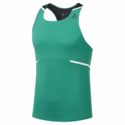 Reebok Boston Tech Singlet Green Grön Outlet