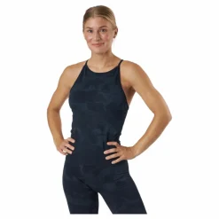 Casall Botanical Strap Tank Botanical Blue Svart Discount